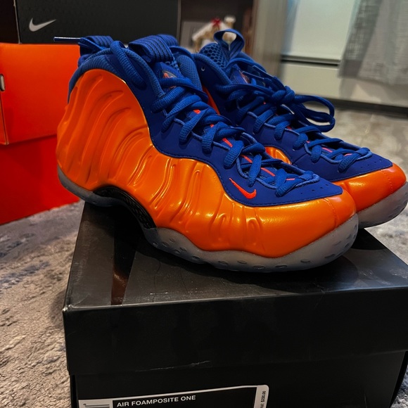 foamposite orange and blue